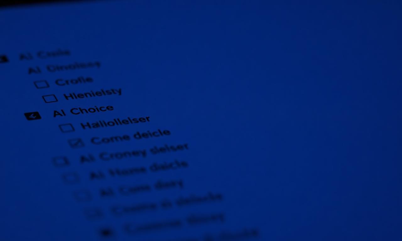 Multiple choice answer sheet close up with glowing selected bubble